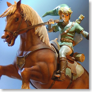 The Legend of Zelda: Ocarina of Time - Link on Epona Statue