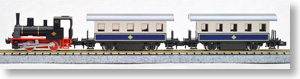Pocket Line Series Steam Locomotive, Black (Chibi-loco Set `Steam Locomotive of Fairyland`) (3-Car Set) (Model Train)