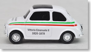イタリア王国150周年記念モデル フィアット 500 ヴィトーリオ・エマヌエーレ 2世 (サルディーニャ王国最後の王) (ミニカー)