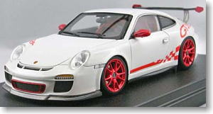 Porsche 911 (997) GT3 RS (ホワイト) フル開閉モデル (ミニカー)