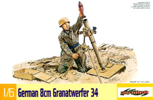 WW.II German 8cm Granatwerfer 34 (Plastic model)