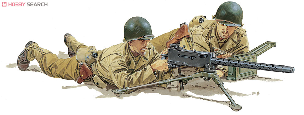WW.II M1919 .30 cal Machine Gun (2 In 1) (Plastic model) Item picture1