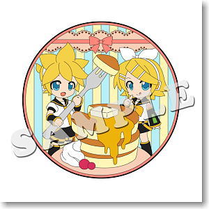 Pikuriru! Kagamine Rin & Kagamine Len Rubber Coaster -Sweets Time- (Anime Toy)