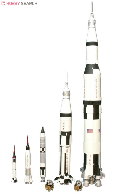 アメリカ宇宙開発史ロケットセット (プラモデル) 商品画像1