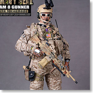 Crazy Dummy - 1/6 U.S.Modern Navy Seal Team 8 Gunner With MK48 MOD1 (ドール)