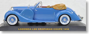 ラゴンダ LG6 ドロップヘットﾞ クーペ 1938 (ブルー) (ミニカー)