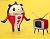 Twin Pack: Teddie and TV (PVC Figure) Item picture3