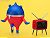 Twin Pack: Teddie and TV (PVC Figure) Item picture5