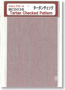 For 1/35 Figure Decal - Tartan checkered pattern (Plastic model)