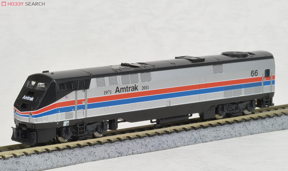 GE P42 `Genesis` Amtrak 40th Anniversary Phase II (40周年記念塗装・銀/赤/青/No.66) ★外国形モデル (鉄道模型) 商品画像2
