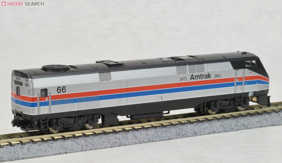 GE P42 `Genesis` Amtrak 40th Anniversary Phase II (40周年記念塗装・銀/赤/青/No.66) ★外国形モデル (鉄道模型) 商品画像3
