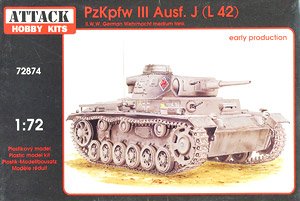 Pz.Kpfw. III Ausf. J/L 42 Caliber/50mm Gun Early Type (Plastic model)