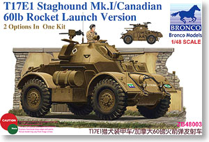 T17E1 Staghound Mk.I/Canadian 60Ib Rocket Launch Version (Plastic model)