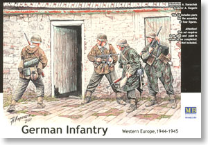 German Infantry. Western Europe. 1944-1945 (4pcs) (Plastic model)