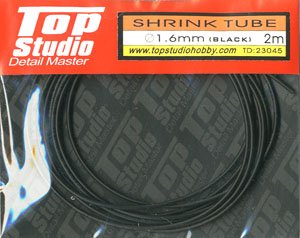 1.6 mm Shrink Tube (Black) (Model Car)
