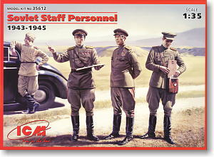 Russian Senior officers 1939-45 (4 figures) (Plastic model)