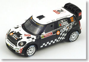 ミニ・ジョン・クーパーワークス WRC 2012年 ラリーモンテカルロ #10 ドライバー:A.Araujo/M.Ramalho (ミニカー)