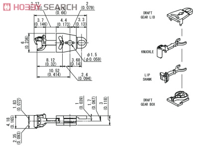 HO-105 IMONカプラー (1両分・1組) (鉄道模型) その他の画像2