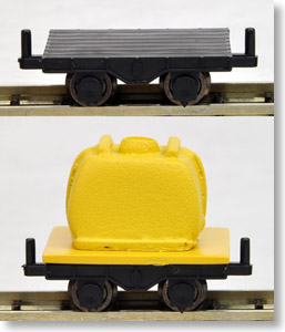 保線用トロッコ 平トロッコ (散水タンク1個付) (2両セット) (鉄道模型)