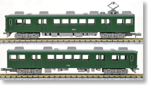鉄道コレクション 伊賀鉄道 860系 (ダークグリーン) (2両セット) (鉄道模型)