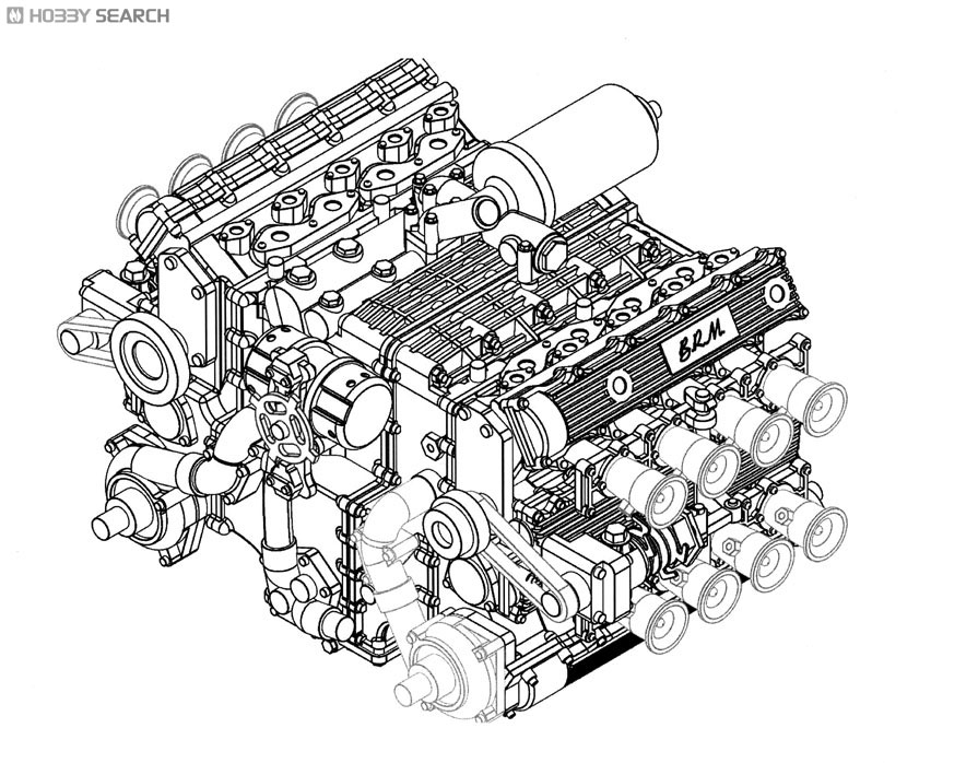 B.R.M H-16 P115 `67 Italian GP (Metal/Resin kit) Item picture2