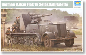 German Army 12t Half-track 88mmFlak18 Self-propelled artillery `Naglering` (Plastic model)