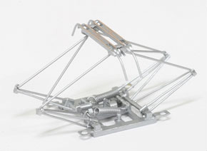 1/80 Pantograph Type PS17 II Flat Shoe (Silver) Dimensions:14x17 (1pc.) (Model Train)