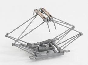 16番(HO) パンタグラフ PS17 II ホーンシュー (グレー) 取付寸法14×17 (1個) (鉄道模型)