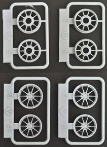 Mercedes SLS AMG Wheel Set for Revell with 0010 Disk Set Revell Original Wheel Type ,Include Ceramic Disk Set (Model Car)
