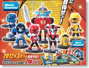 Figure Piece Collection Tokumei Sentai Go-Busters Team Dash! Set (Board Game)