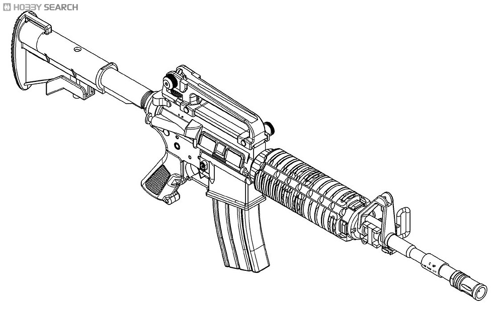 World Weapon Series M4 R.I.S. (Plastic model) Item picture1