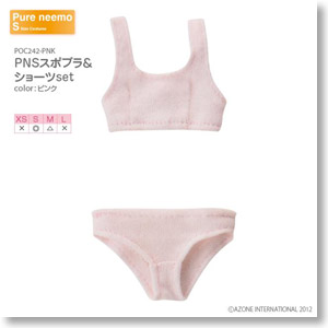 PNS スポブラ & ショーツ Set (ピンク) (ドール)