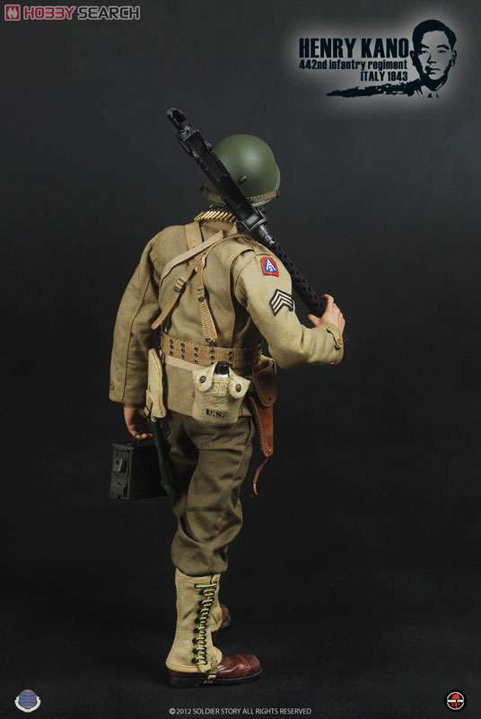 ソルジャー・ストーリー 1/6 WWII アメリカ陸軍 第442連隊戦闘団 日系人部隊機関銃兵 ヘンリー・カノウ (ドール) 商品画像3