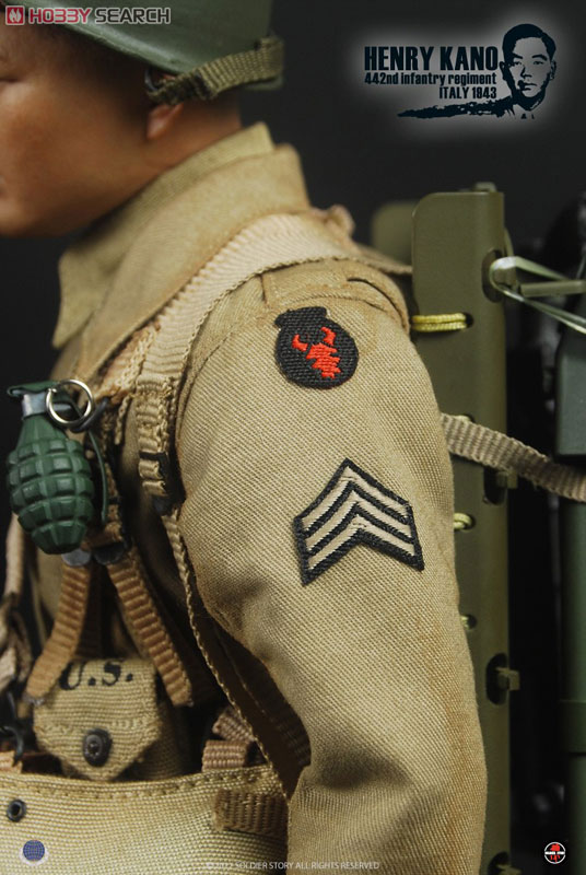 ソルジャー・ストーリー 1/6 WWII アメリカ陸軍 第442連隊戦闘団 日系人部隊機関銃兵 ヘンリー・カノウ (ドール) 商品画像9