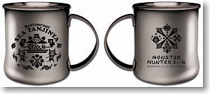 Monster Hunter 3G Stainless Mug Cup (Black) (Anime Toy)