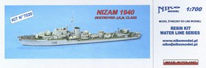 Royal Navy Javelin Class Destroyer Nizam 1940 (Plastic model)