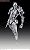 Super Figure Action [JoJo`s Bizarre Adventure] Part V 42.Silver Chariot (Hirohiko Araki Specify Color) (Completed) Item picture1