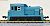 Cタイプディーゼル機関車 (ブルー) (3両セット) (鉄道模型) 商品画像2
