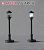 Street Light Like a Gas Lamp (Round) White LED (1pc.) (Model Train) Other picture1
