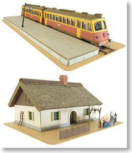 [Miniatuart] Limited Edition `Spirited Away` Zeniba`s House & Unabara Dentetsu (Unassembled Kit) (Model Train)