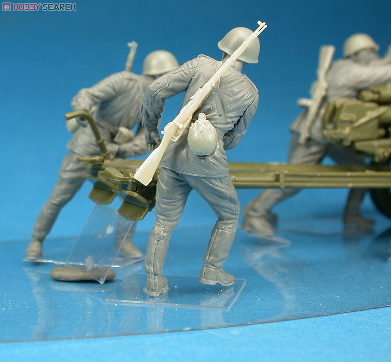 ZiS-3砲 ソビエト砲兵 5体入り (大砲移動中) (プラモデル) その他の画像8 モーダル