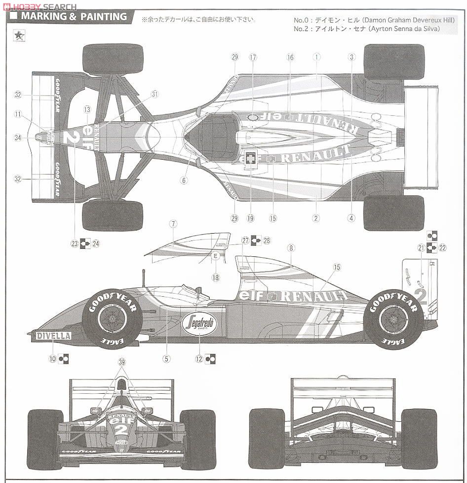ウィリアムズ FW16 1994 サンマリノGP デラックス (プラモデル) 塗装2
