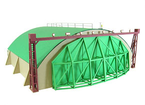 [Miniatuart] Aviation Scene Series : Alert hangar (Unassembled Kit) (Model Train)