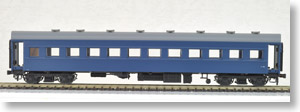 1/80(HO) SUHA42 (Kinoko End Panel, Upholstered Roof Version) (J.N.R. Blue #15) (Completed) (Model Train)