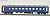 1/80(HO) SUHA42 (Kinoko End Panel, Upholstered Roof Version) (J.N.R. Blue #15) (Completed) (Model Train) Item picture1