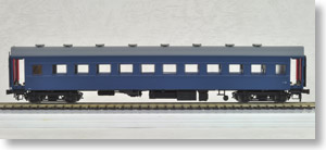 1/80(HO) OHAFU33 (Kinoko End Panel, Upholstered Roof Version) (J.N.R. Blue #15) (Completed) (Model Train)