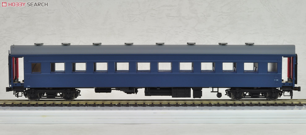 1/80(HO) OHAFU33 (Kinoko End Panel, Upholstered Roof Version) (J.N.R. Blue #15) (Completed) (Model Train) Item picture1