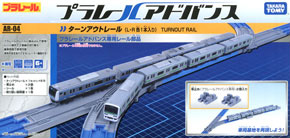 PLARAIL Advance AR-04 Turn Out Rail (L/R each 1pc.) (Plarail)