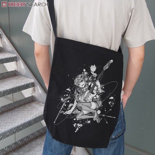 Megpoid 100% Gumi Sengen! 100% Gumi Sengen Shoulder Tote Bag Black (Anime Toy) Item picture2