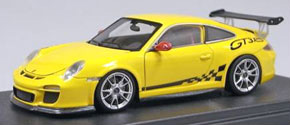 Porsche 911 (997) GT3 RS (イエロー) フル開閉モデル (ミニカー)